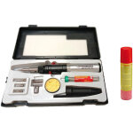 Rothenberger industrial - 1x hot pen piezo fer � souder � gaz y compris 1x gaz de recharge 100 ml