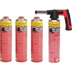 Rothenberger industrial rs 300 chalumeau recharge y compris 4 x multigas 338g piezo 180 - 360 �c rotation ...
