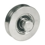 Roue � 100 � gorge triangulaire avec 2 roulements � billes avl charge 450 kg - 916100y / 2