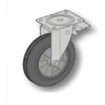 Roue diam�tre 250 mm avec frein (500 kgs) - gamme �chafaudage multidirectionnel - multivit + 1&2 - r�f: ...