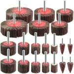 Roue abrasive 20pcs grain 80 disque a lamelle pour brosse poncage perceuse accessoires polissage bois ...