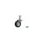 Roue pivotante d'chafaudage avec frein tube femelle 200 x 46 mm