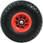 Werka pro ? roue increvable 260x75mm ? pneu plein polyur�thane ? al�sage 25mm ? roulement � billes pour ...