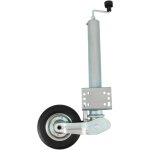 Roue jockey - 500kg - tube acier 60mm - escamotable - bride de fixation soud�e multi - trous - universelle ...