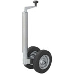 Roue jockey double 48 mm avec pneus pleins en caoutchouc naturel 200 x 50 mm