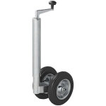 Roue jockey double 48 mm avec pneus pu pleins 200 x 50 mm