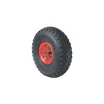 Roue de manutention 200 kg - caoutchouc gonflable - 400 x 105 mm al�sage : 25mm moyeu lisse de 75mm guitel ...