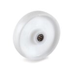 2gt roues et roulettes - roue polyamide blanc diamtre 100 x 30 alsage 12 longueur de moyeu 35 mm roulement ...
