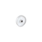 2gt roues et roulettes - roue polyamide blanc diamtre 80 x 35 alsage 12 longueur de moyeu 40 mm roulement ...