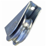 Roue pour portail coulissant - pose ext�rieur - gorge ronde de 16mm - �60mm - jusqu'� 250kg - inox - ...