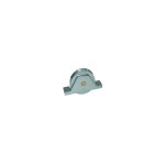 Roue de portail coulissant avec support diamtre 120 gorge ronde de 20