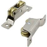 Roues porte coulissante deux roues - roulettes de fer, fixe rouleau portail rainure support roue � rainure ...