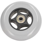 Roue de remplacement 4 pouces en caoutchouc silencieuse pour d�ambulateur et rollator, grise