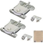 Roues et rouleaux de porte coulissante en nylon - pi�ces pour porte de placard coulissante, poulie en ...