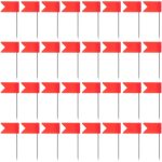 Rouge?lot de 50 �pingles � drapeau, �pingles de marquage pour le mur, les cartes, les tableaux blancs, ...