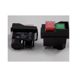 Rouge / vert 16a / 125vac bouton - poussoir (avec broche de relais) kjd17 - 22213 - 112