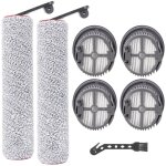 Rouleau de brosse et filtre hepa pour dreame h14 ae / h14 / h14 pro / h14 dual aspirateur laveur, 2 brosse ...
