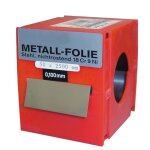 Rouleau de feuillard calibr� vogel 2, 5 m x 50 mm en acier inoxydable, �paisseur 0, 09 mm.