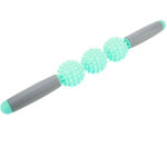 Rouleau de massage musculaire en mousse pour dos, bras, jambes et �paules - vert