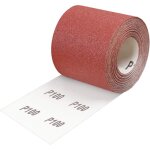 Rouleau de papier abrasif grain 100, 93 mm x 10 m encollage r�sine synth�tique de haute qualit� et support ...
