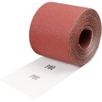 Rouleau de papier abrasif grain 80, 93 mm x 10 m encollage r�sine synth�tique de haute qualit� et support ...