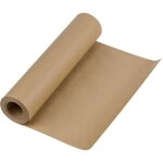 A rouleau de papier kraft brun - 30 cm x 30 m - papier recyclable naturel parfait pour l'artisanat, l'art, ...