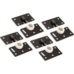 Rouleau de porte coulissante, 30mm roue de roulette en nylon, kits r�sistants de panneau de voie de vitesse ...