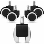Roulettes pour chaise de bureau - lot de 5 roulettes pour accoudoirs - roulettes de rechange 10 / 50 ...