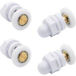 Roulettes de douche 23mm roue pour porte de douche roulettes coulissantes rouleaux de porte de douche ...
