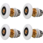 Roulette de douche 4 pi�ces roulette douche porte de douche roue porte de douche roulettes coulissantes ...