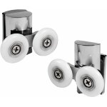 Roulette de douche roulettes haut et bas pour porte de douche roulettes de porte de douche de 23 mm porte ...