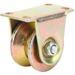 Roulette industrielle pour rail de porte coulissante � rainure en v