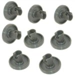 Roulettes pour lave - vaisselle ? lot de 8 roues 25mm ? compatibles faure, zanussi, aeg, electrolux, ...