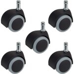Roulettes pour meubles d�rner + helmer, non marquantes pour parquet et stratifi�, roulettes doubles silencieus ...