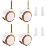 Roulettes pour meubles d'enfants, lot de 4 roulettes pivotantes pour lits de b�b�, berceaux, poussettes ...