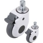 Primematik - roulettes pivotantes pour lit m�dicalis�, frein unidirectionnel et serrage type tige creuse, ...