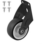 Roulette de portail r�glable, 60 x 50 x 20 mm, roues en acier et caoutchouc pour portail en bois, portes ...