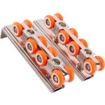 Roulette porte coulissante placard, alliage de zinc galets de roulement porte, galets de porte coulissante ...