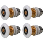Roulettes porte de douche 20mm, roulette porte coulissante douche en laiton 4 pi�ces pour rouleau pour ...