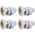 Roulettes porte de douche, 4 pi�ces roulette porte coulissante douche en laiton, roulette porte coulissante, ...