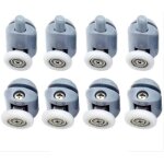 Roulettes pour porte de douche 8 pi�ces galets de porte de douche roulette porte coulissante douche roulettes ...