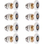 Roulette porte douche, roulettes de porte coulissante cabine de douche porte poulies roue de rechange ...