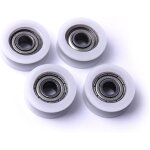 Roulettes rainur�es en nylon, pour poteaux d'angle de portail coulissant, tiroirs, 23, 9 x 5, 9