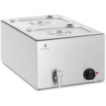 Royal catering - bain marie - 600 w - 2 gn 1 / 2 - tap drame