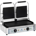 Royal catering - double contact grill - smooth - 2 x 1 800 w