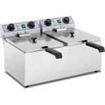 Royal catering - fryer double lectrique - 2 x 13 litres avec fonction de minuterie (60 min)