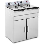 Friteuse sur armoire friteuse Électrique double friteuse restaurant 2x16l 12000w Friteuse sur armoire friteuse Électrique double friteuse restaurant 2x16l 12000w