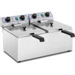 Royal catering - fryer double �lectrique - 2 x 13 litres avec fonction de minuterie (60 min)