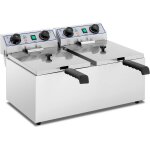 Royal catering - fryer double �lectrique - 2 x 13 litres avec fonction de minuterie (60 min)