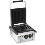 Royal catering - gaufrier lectrique professionnel antiadhsif 2000w minuteur inox fonte maille